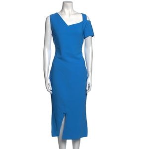 ANTONIO BERARDI Square Neckline Midi Length Dress Size: US10, IT46